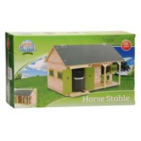 Kids Globe globe paardenstal met 2 boxen en berging 1:32