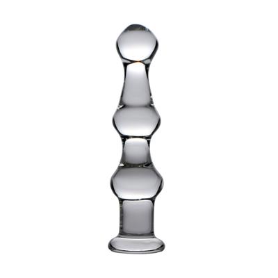 XR Brands Mammoth - Glazen Dildo met 3 Bulten