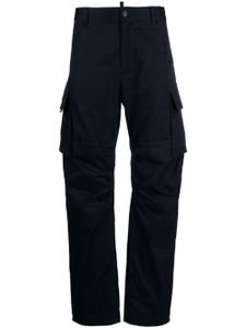 DSQUARED2 pantalon cargo à logo imprimé - Bleu