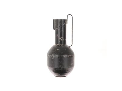 HBX Natural Living Vaas metaal met oor ø23xh50cm antiek