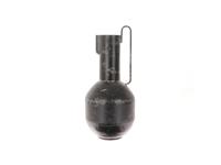 HBX Natural Living Vaas metaal met oor ø23xh50cm antiek