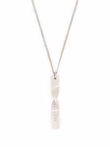 Maison Margiela collier à pendentif logo Numbers - Argent