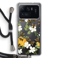 No flowers without bees: Xiaomi Mi 11 Ultra Transparant Hoesje met koord