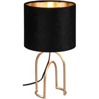 LED Tafellamp - Tafelverlichting - Trion Garold - E14 Fitting - Rond - Mat Zwart - Aluminium