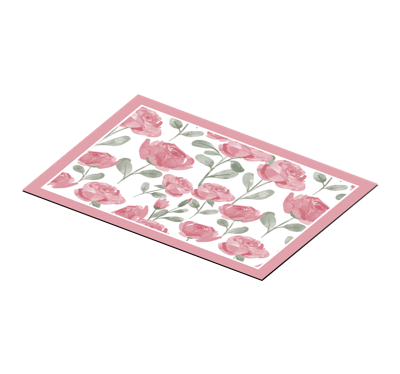 Elegante placemats Natuurlijk vintage rozenpatroon