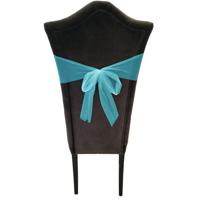 Tule stof op rol - 2x - turquoise - 30cm x 9meter - Organza/mesh decoratie stoffen - thumbnail