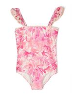 ZIMMERMANN Kids maillot de bain à imprimé palmier - Rose - thumbnail