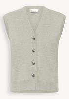 MEW Stino Knit Vest | Medium Grey Melange