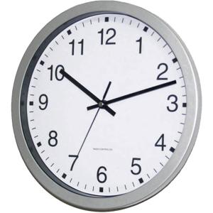 EUROTIME 56831-07 Wandklok Zendergestuurd 30 cm x 4.3 cm Zilver