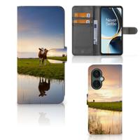 OnePlus Nord CE 3 Lite | Telefoonhoesje | Met pasjeshouder | Koe