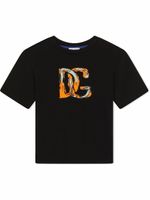 Dolce & Gabbana Kids t-shirt à logo imprimé - Noir - thumbnail