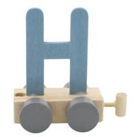 JeP kids houten treinletter H-blauw