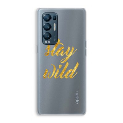 Stay wild: Oppo Find X3 Neo Transparant Hoesje