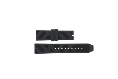 Horlogeband Burberry BU9806 Rubber Zwart 22mm