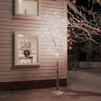 VidaXL Berkenboom led 240 led&apos;s warmwit 300 cm wit