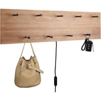 Kapstok met LED Verlichting - 10W Warm Wit 3000K - Bruin Design