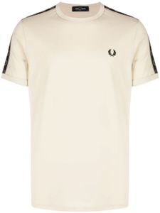 Fred Perry t-shirt en coton à logo brodé - Tons neutres