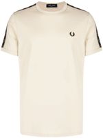 Fred Perry t-shirt en coton à logo brodé - Tons neutres