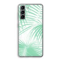 Palmbladeren: Samsung Galaxy S21 Transparant Hoesje