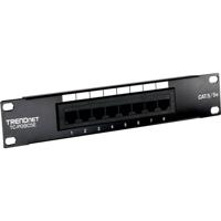 TrendNet TC-P08C5E Patchpaneel CAT 5e Zwart TrendNet TC-P08C5E Patchpaneel CAT 5e Zwart