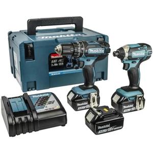 Makita DLX2131JX1 Accu Combiset 2-delig (DHP482 + DTD152) 18V 3.0Ah in Mbox