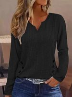 Buckle Plain Casual T-Shirt