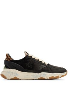 Premiata Buffly logo-embroidered sneakers - Noir