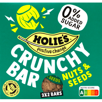 Holie&apos;s Crunchy Bar Nuts & Seeds 3 x 2 x 20 g bij Jumbo