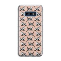 Zwarte poes: Samsung Galaxy S10e Transparant Hoesje