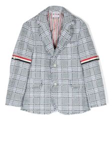 Thom Browne Kids manteau à simple boutonnage - Gris