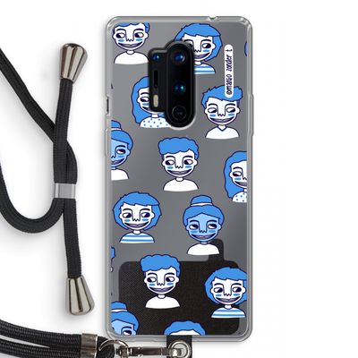 Gezichtjes: OnePlus 8 Pro Transparant Hoesje met koord
