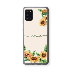 Zonnebloemen: Samsung Galaxy A31 Transparant Hoesje
