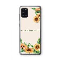 Zonnebloemen: Samsung Galaxy A31 Transparant Hoesje