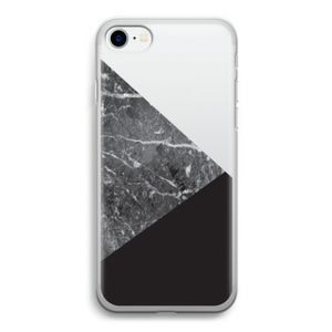 Combinatie marmer: iPhone SE 2020 Transparant Hoesje