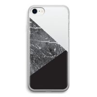 Combinatie marmer: iPhone SE 2020 Transparant Hoesje