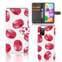 Samsung Galaxy A41 | Book Cover | Pink Macarons