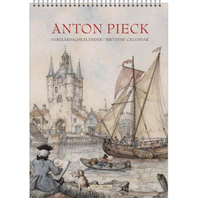 Verjaardagskalender Anton Pieck Zicht op haven A4 Verjaardagskalender Anton Pieck Zicht op haven A4