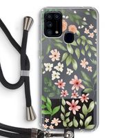 Botanical sweet flower heaven: Samsung Galaxy M31 Transparant Hoesje met koord