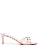 TOM FORD mocassins en cuir à plaque logo 60 mm - Rose