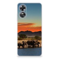 OPPO A17 TPU Hoesje Olifanten - thumbnail