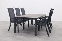 Excellent/Kings tuinset antraciet - 220x100 cm. Excellent/Kings tuinset antraciet - 220x100 cm.