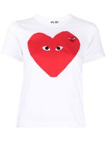 Comme Des Garçons Play t-shirt à logo coeur imprimé - Blanc - thumbnail