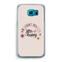 Happy days: Samsung Galaxy S6 Transparant Hoesje