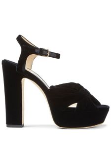 Jimmy Choo sandales Heloise 120 mm à plateforme - Noir