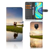 Xiaomi Redmi Note 9 Pro | Note 9S | Telefoonhoesje | Met pasjeshouder | Koe Xiaomi Redmi Note 9 Pro | Note 9S | Telefoonhoesje | Met pasjeshouder | Koe