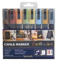 Krijtstift securit sma-510 schuin 2-6mm earth