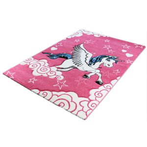 Kindervloerkleed 640-17 Fuchsia-80 x 150 cm