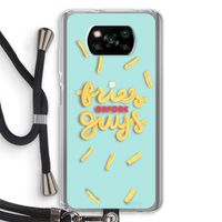 Always fries: Xiaomi Poco X3 NFC Transparant Hoesje met koord
