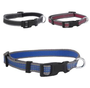 Honden klikhalsband reflecterend Nylon S