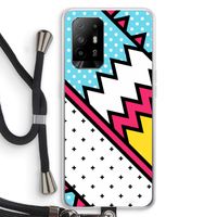 Pop Art #2: Oppo A95 5G Transparant Hoesje met koord